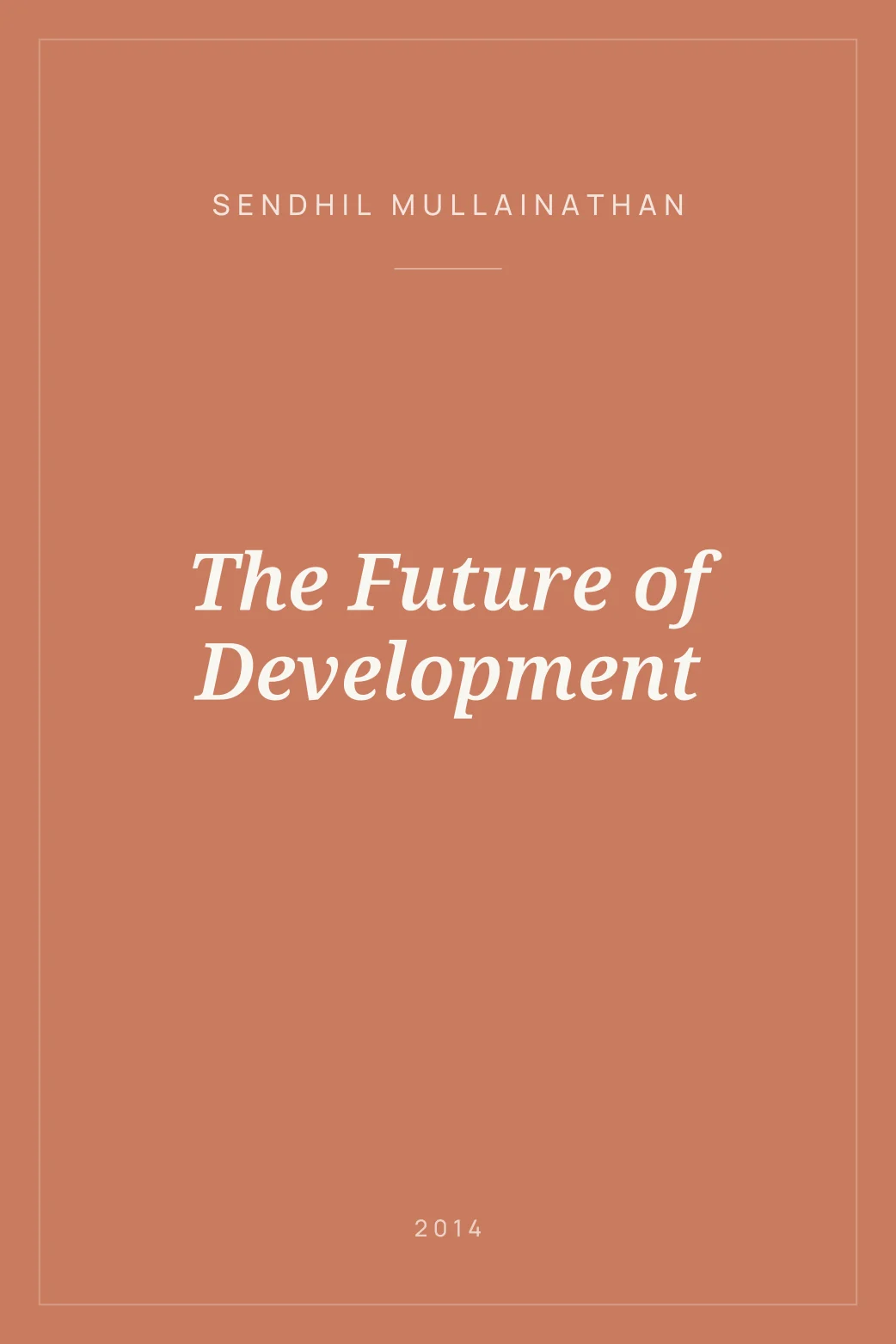 Portada de The Future of Development