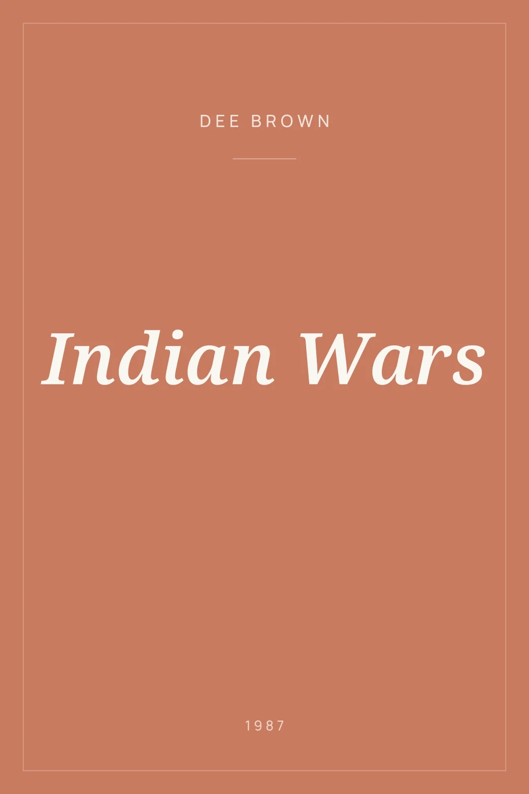 Portada de Indian Wars