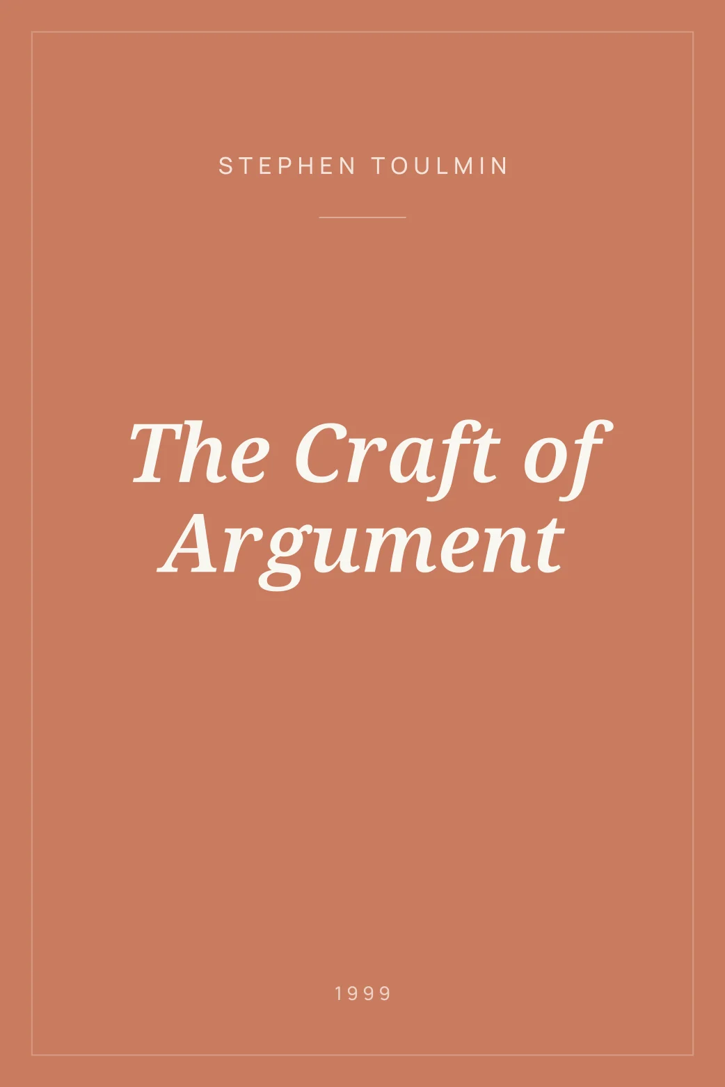 Portada de The Craft of Argument