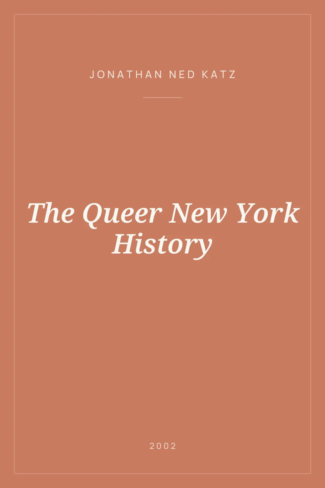 Portada de The Queer New York History