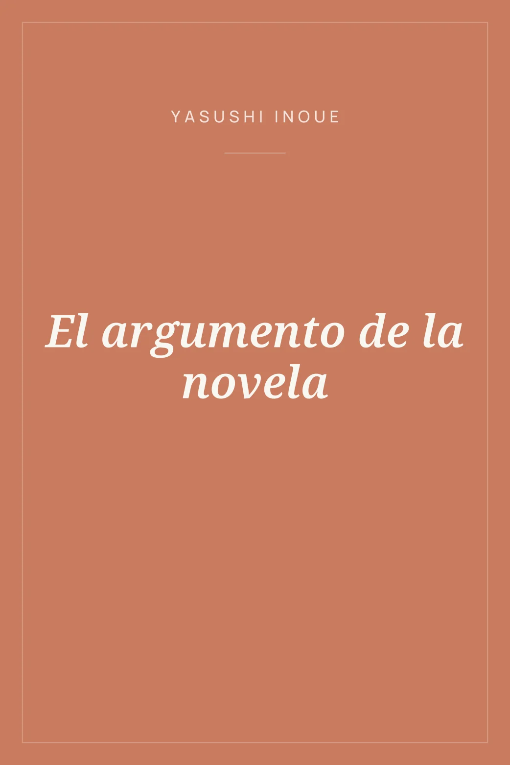 Portada de El argumento de la novela