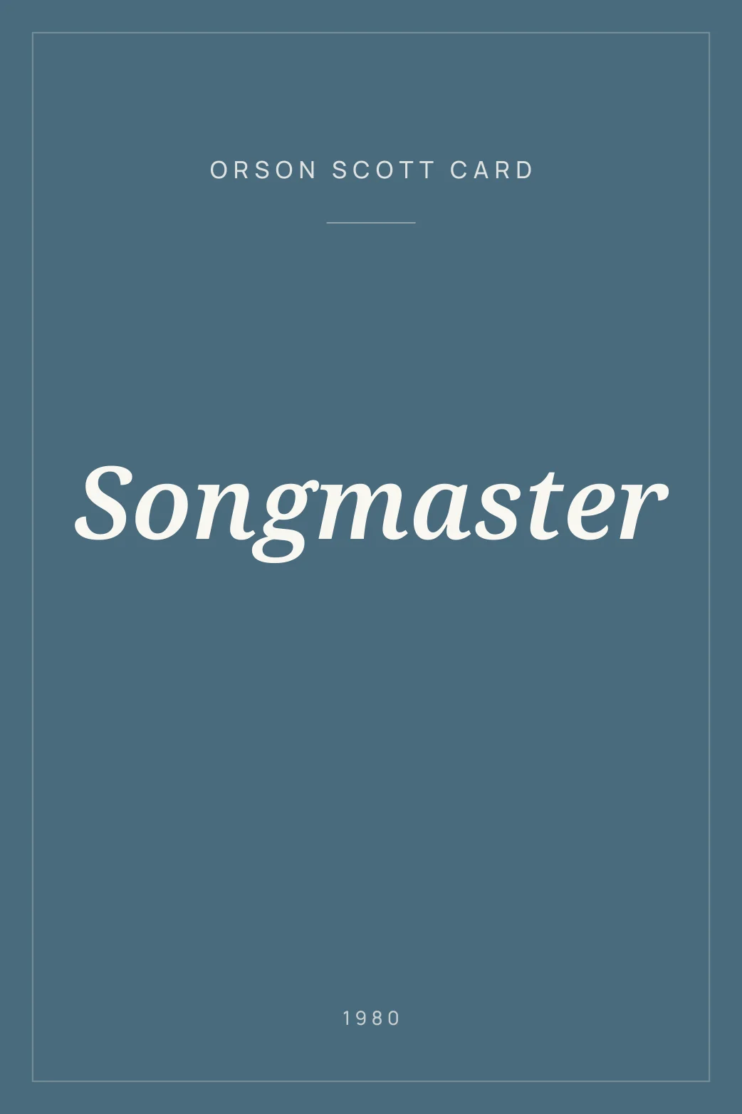 Portada de Songmaster