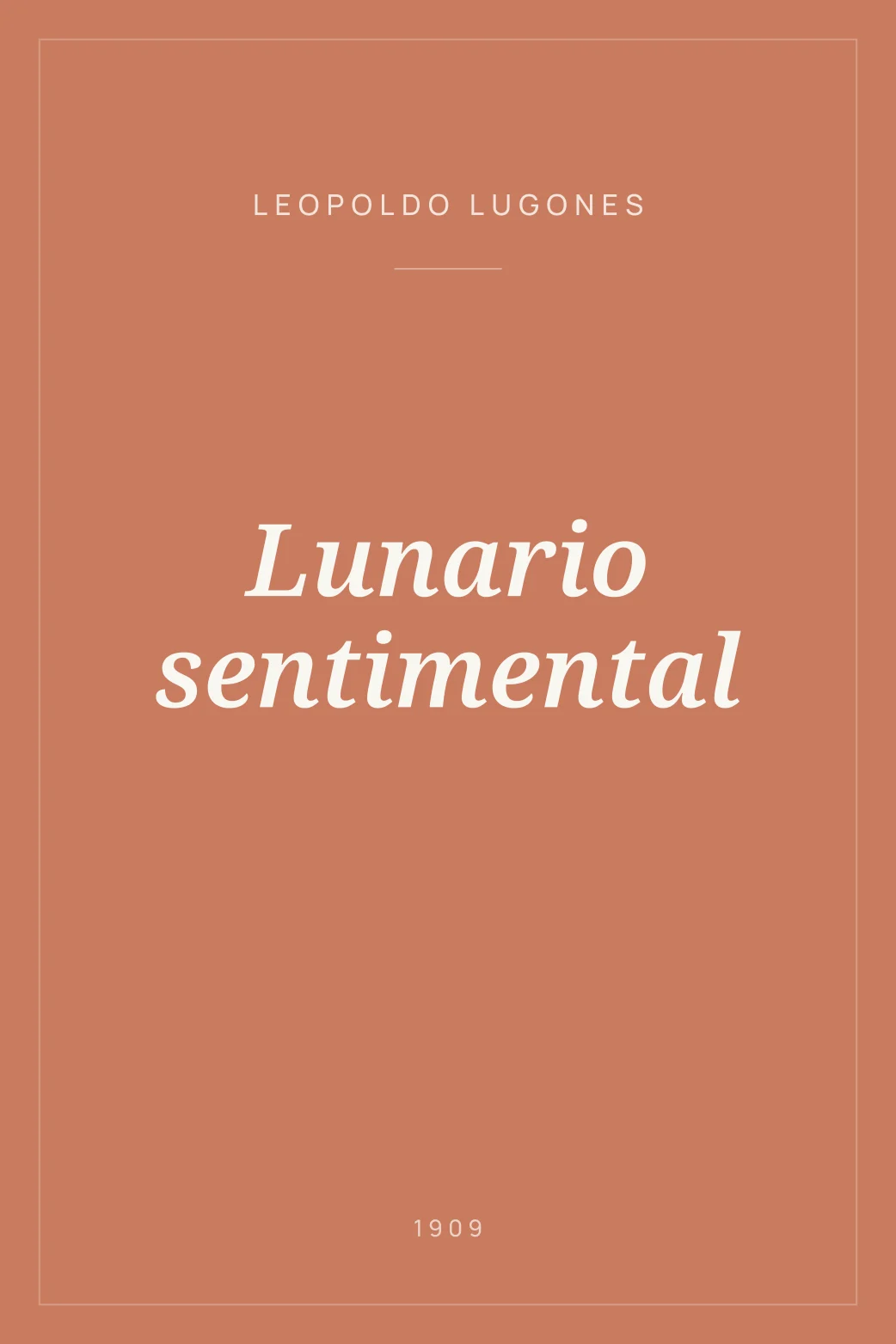 Portada de Lunario sentimental