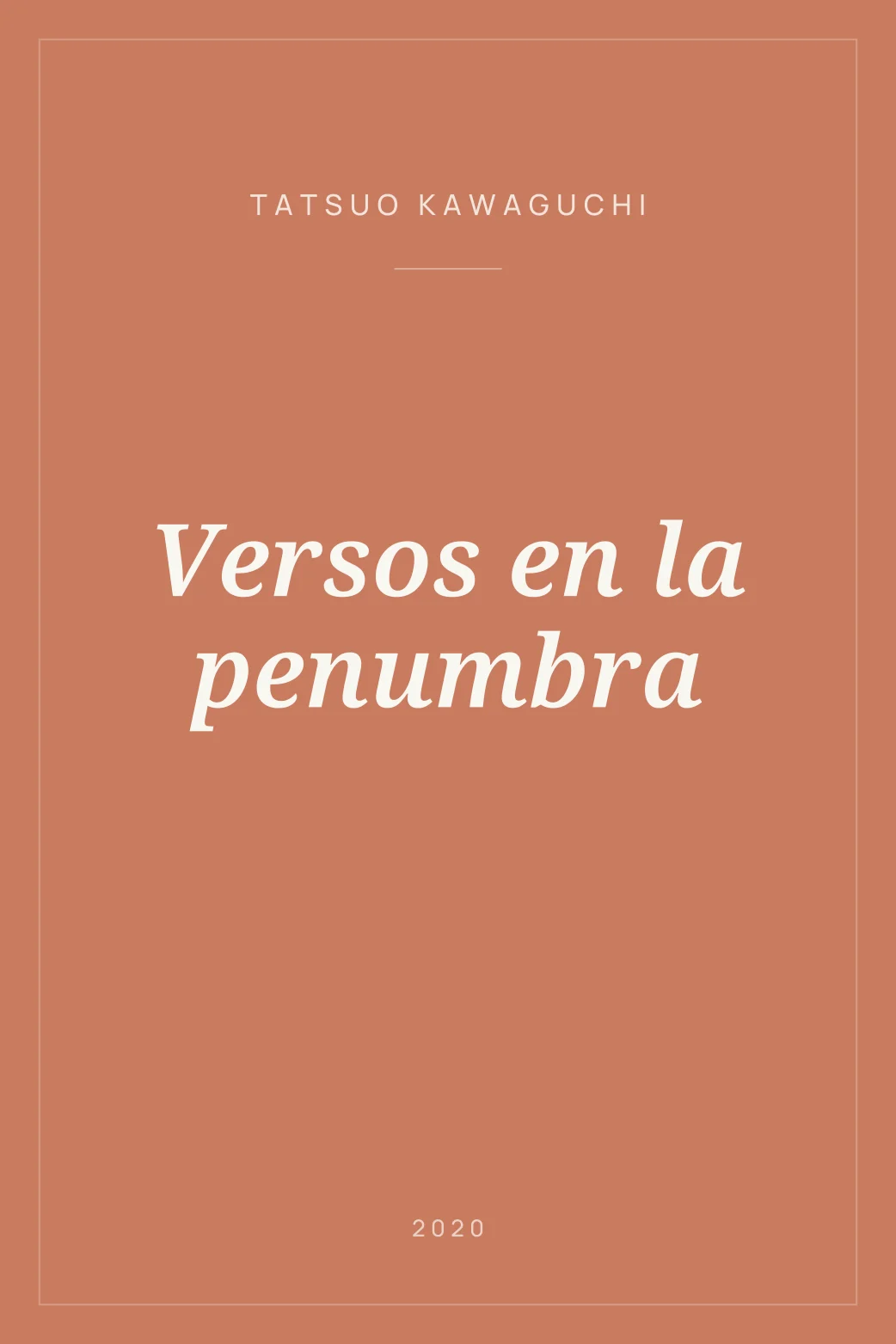 Portada de Versos en la penumbra