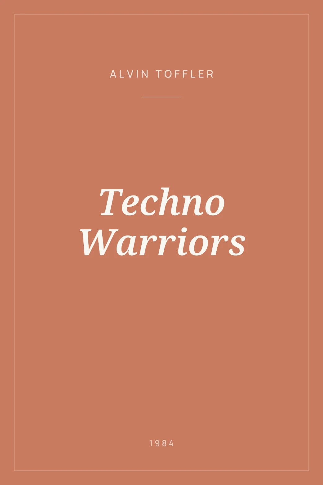 Portada de Techno Warriors