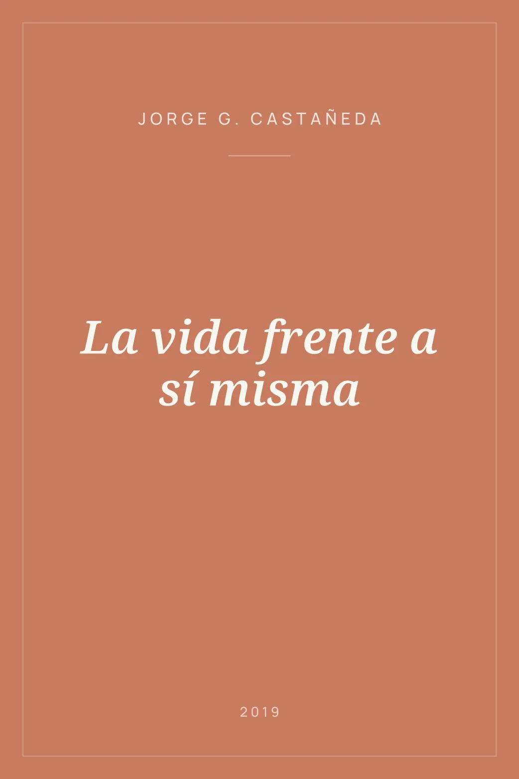 Portada de La vida frente a sí misma