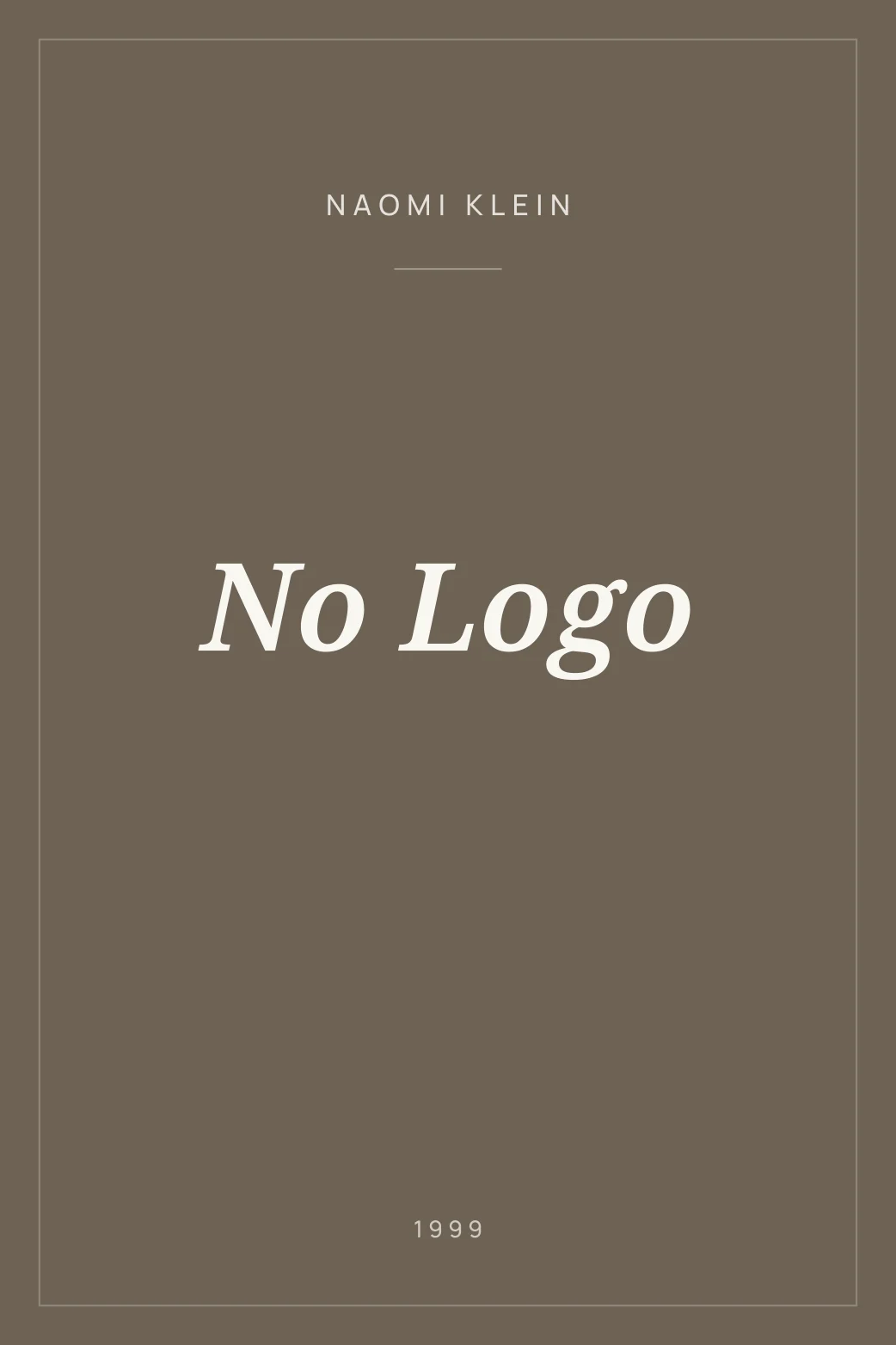 Portada de No Logo