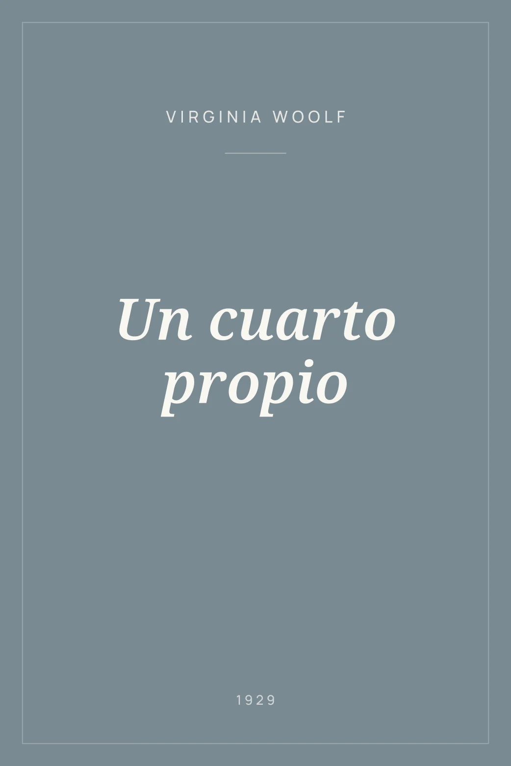 Portada de Un cuarto propio