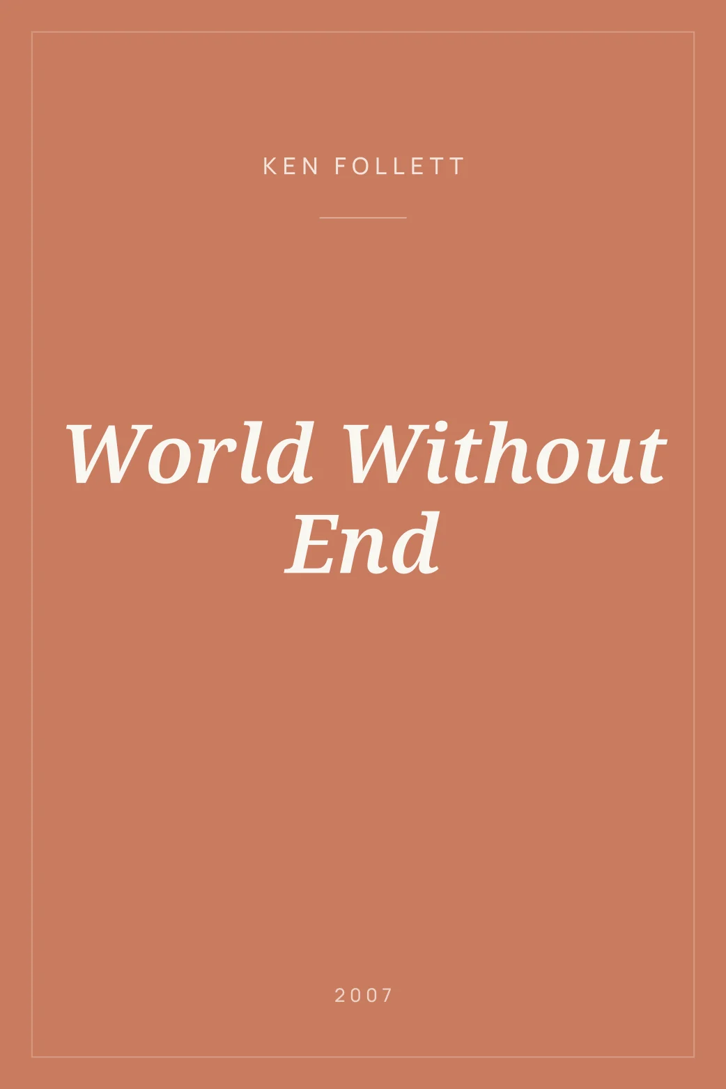 Portada de World Without End