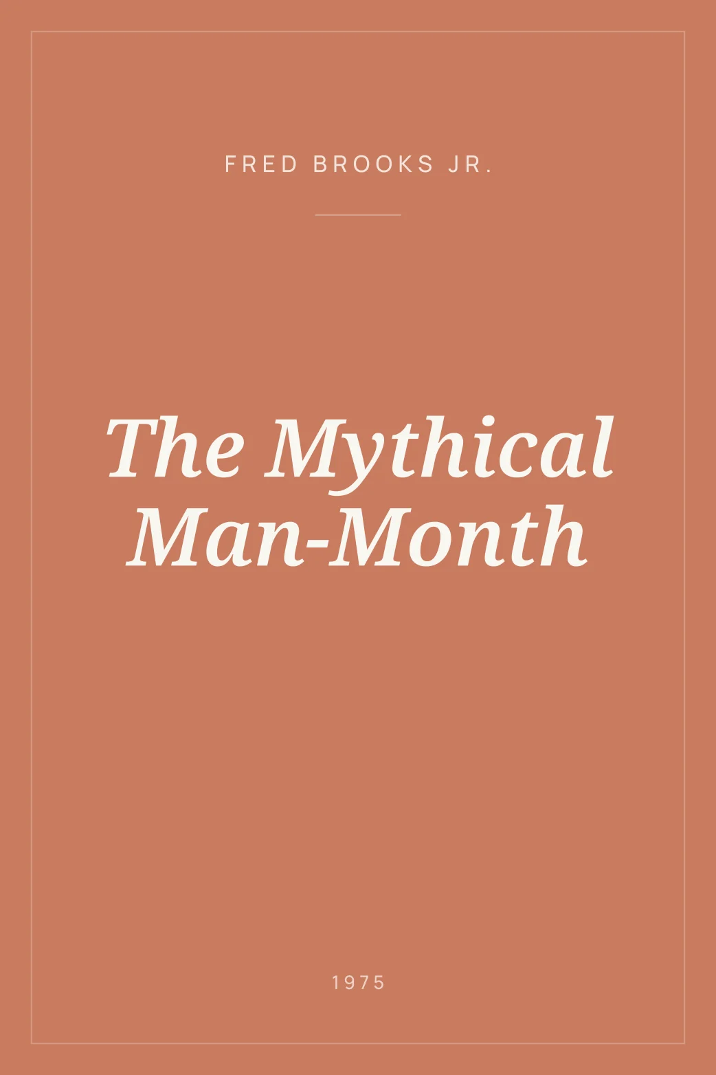 Portada de The Mythical Man-Month