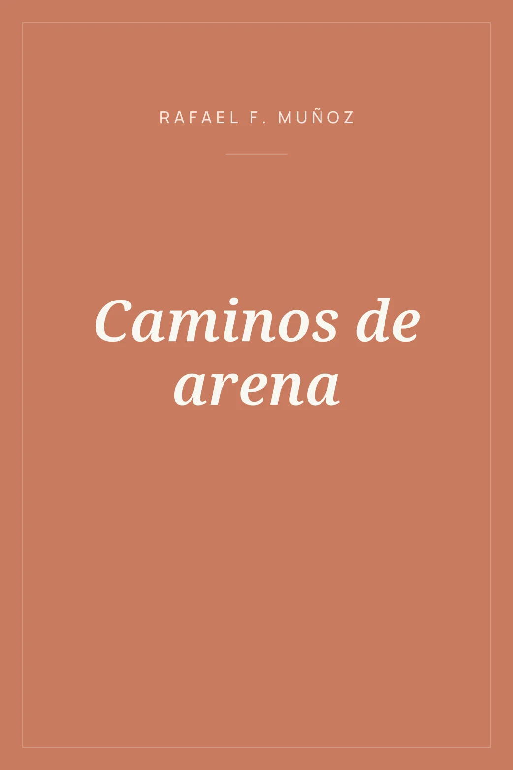 Portada de Caminos de arena