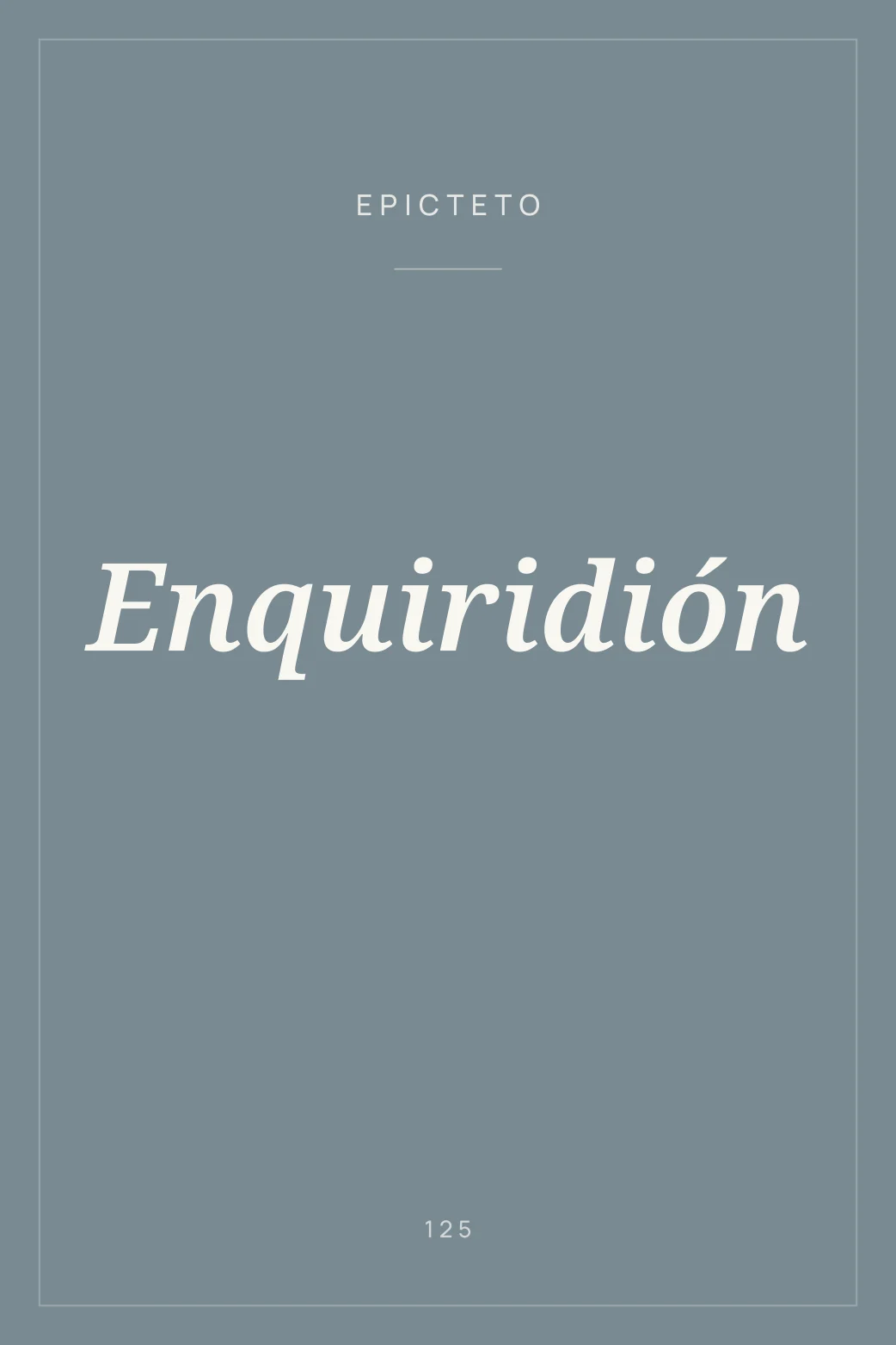 Portada de Enquiridión