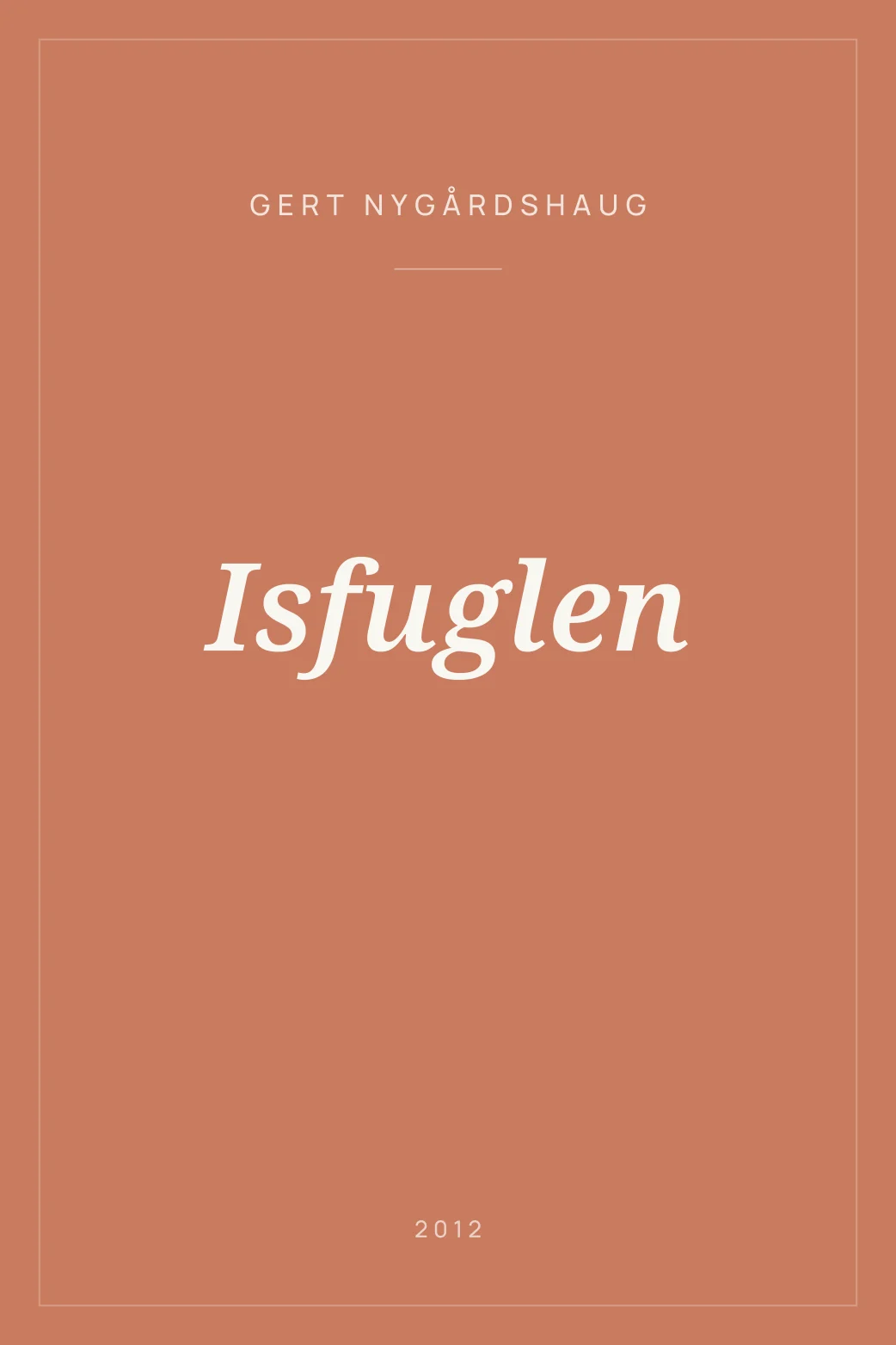 Portada de Isfuglen