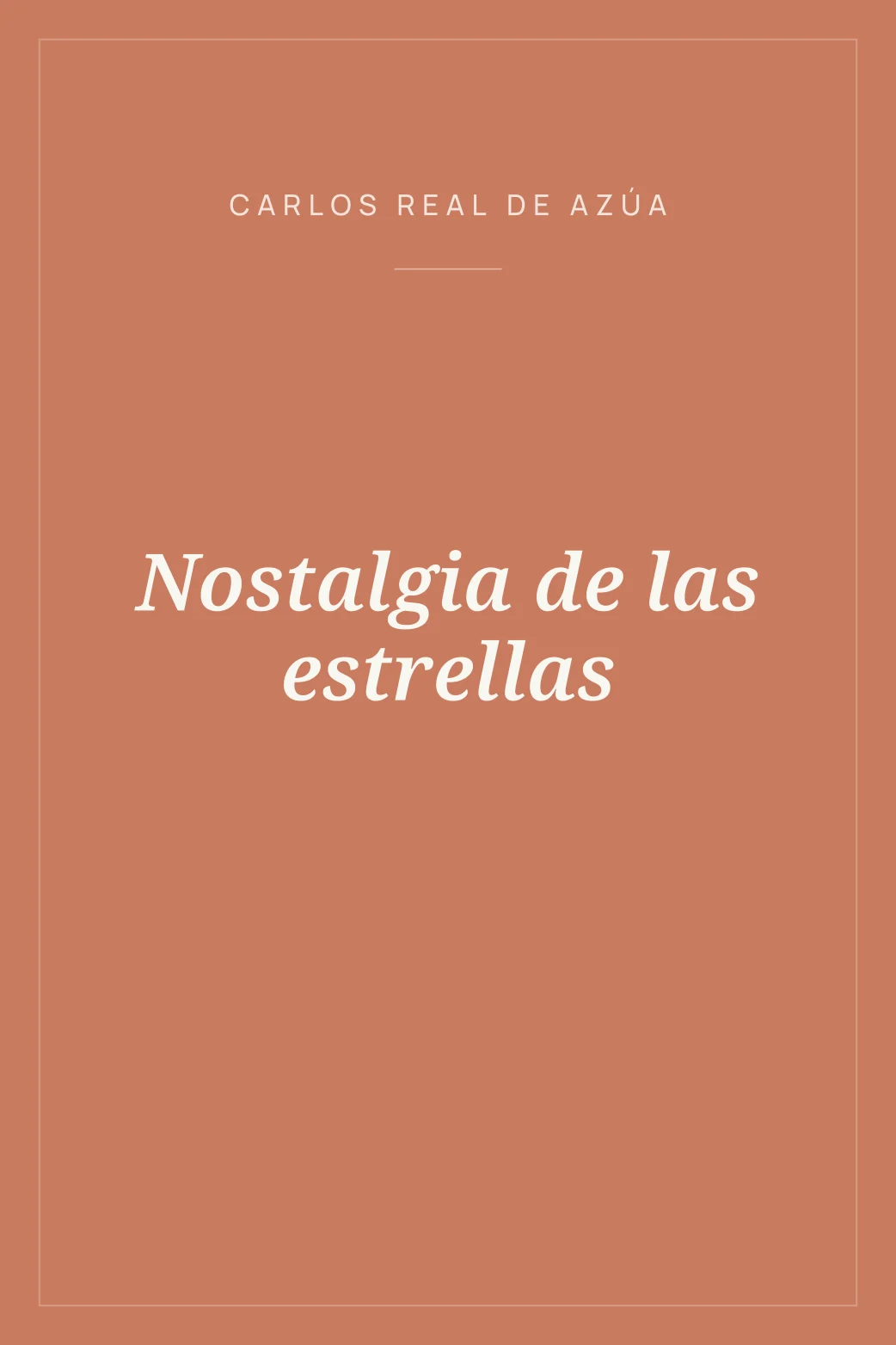 Portada de Nostalgia de las estrellas