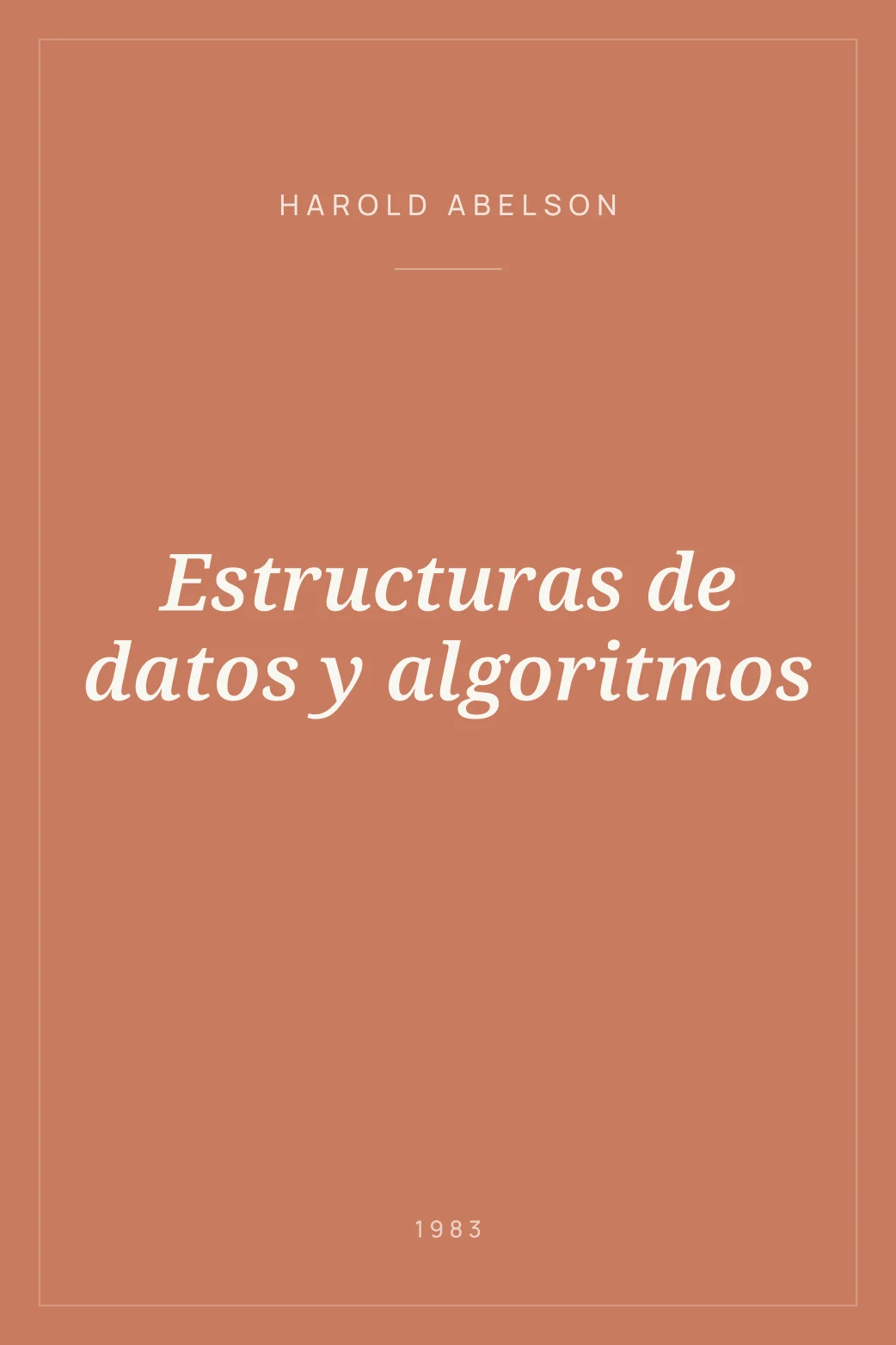 Portada de Estructuras de datos y algoritmos