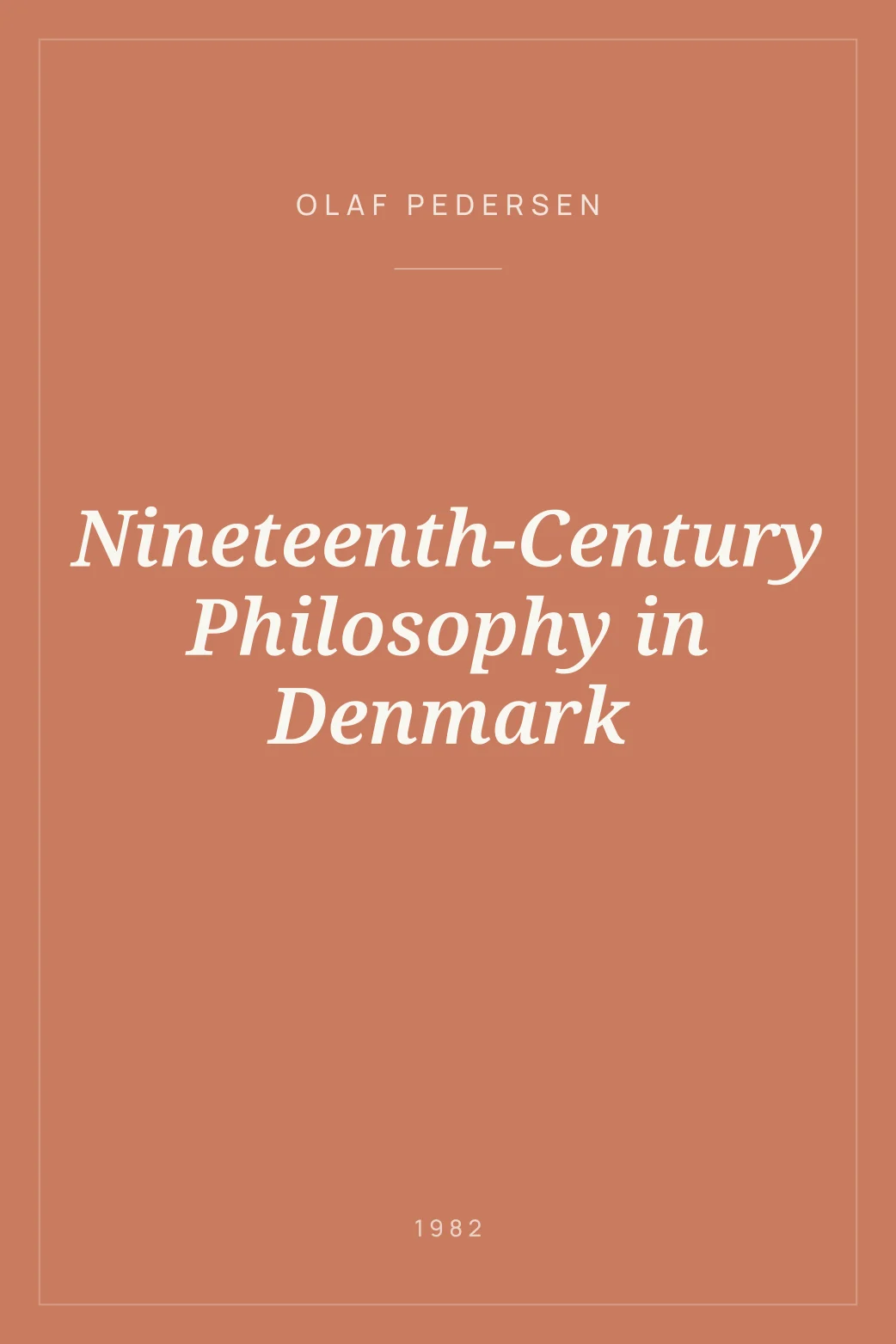 Portada de Nineteenth-Century Philosophy in Denmark