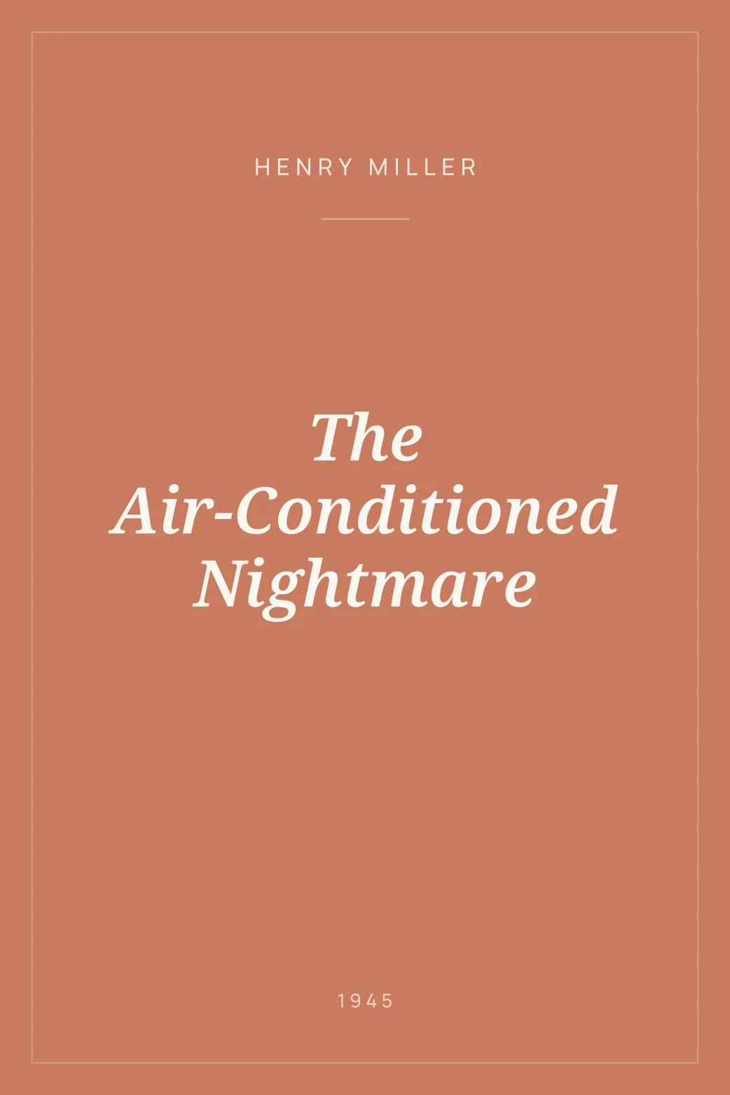 Portada de The Air-Conditioned Nightmare