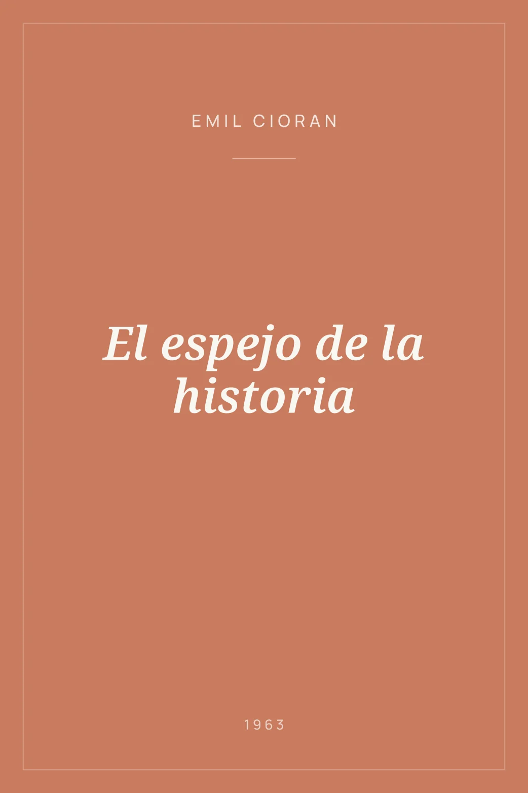 Portada de El espejo de la historia