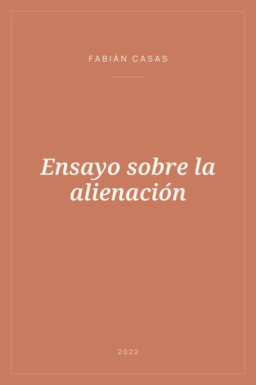 Portada de Ensayo sobre la alienación