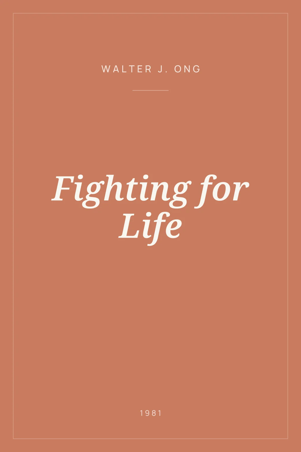 Portada de Fighting for Life