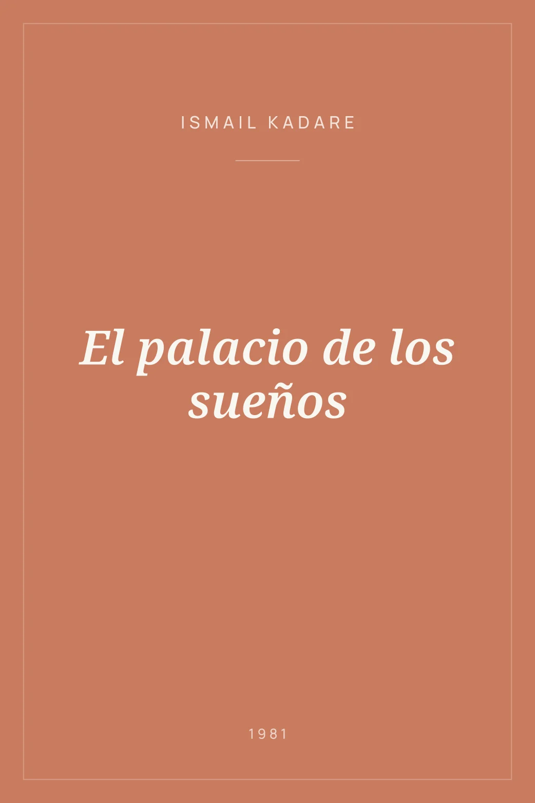 Portada de El palacio de los sueños