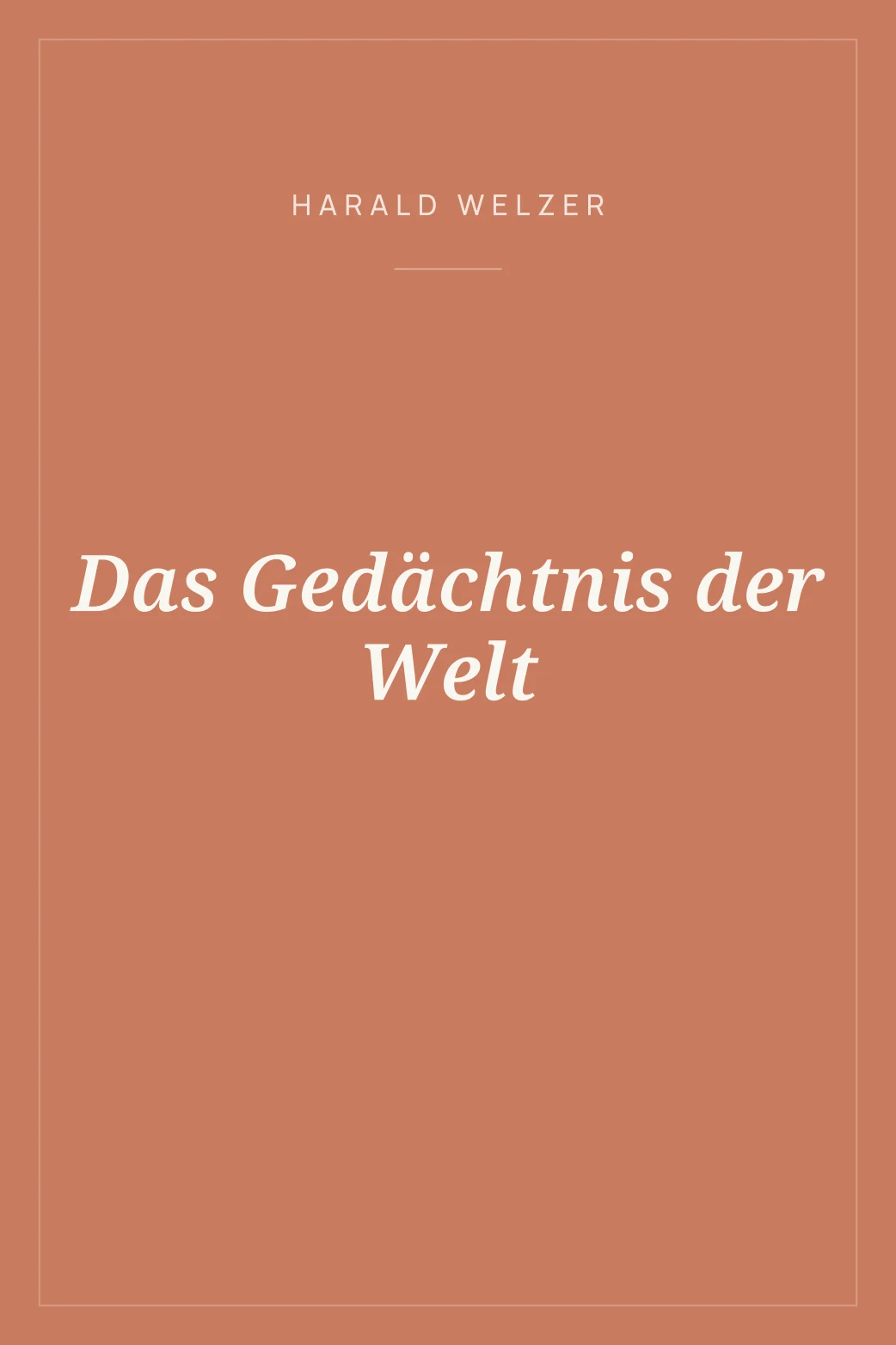 Portada de Das Gedächtnis der Welt