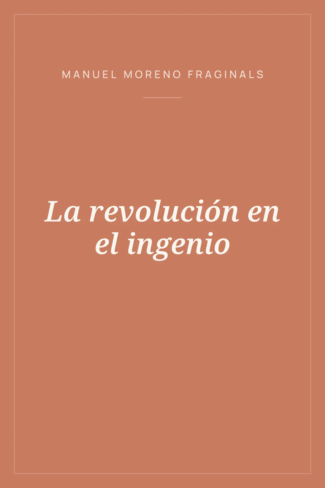 Portada de La revolución en el ingenio