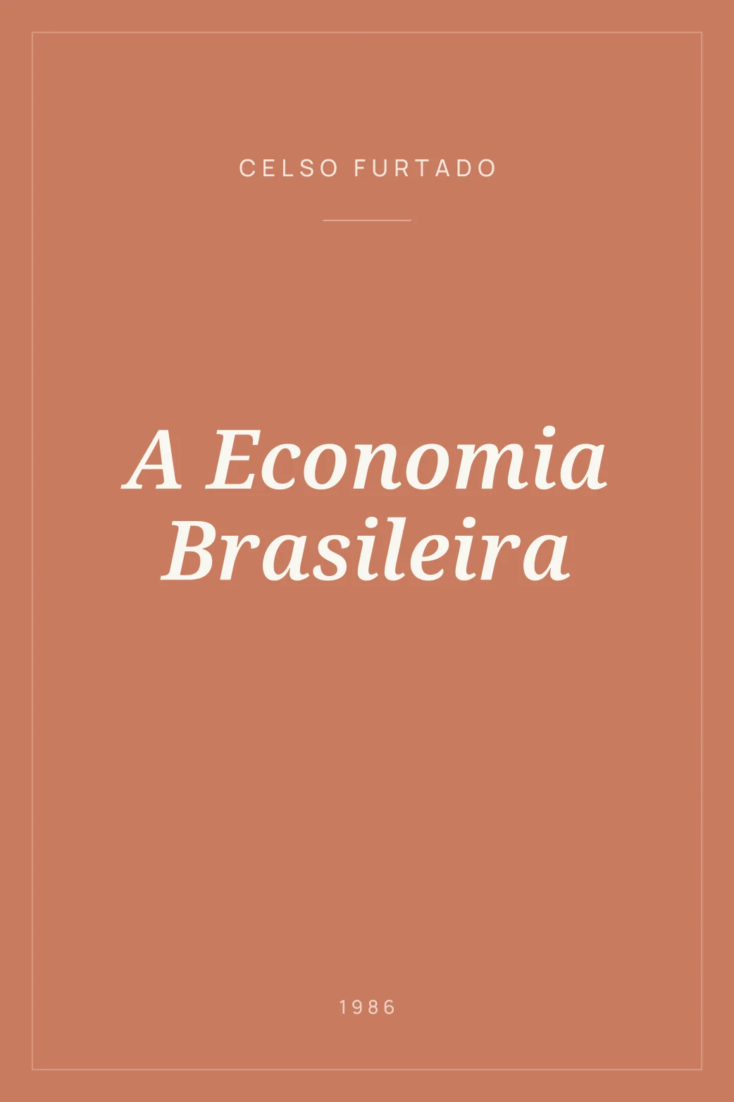 Portada de A Economia Brasileira