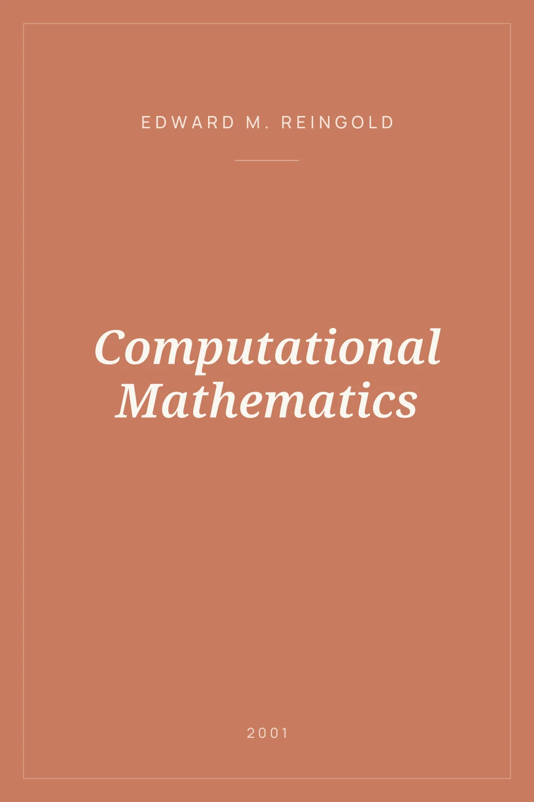 Portada de Computational Mathematics