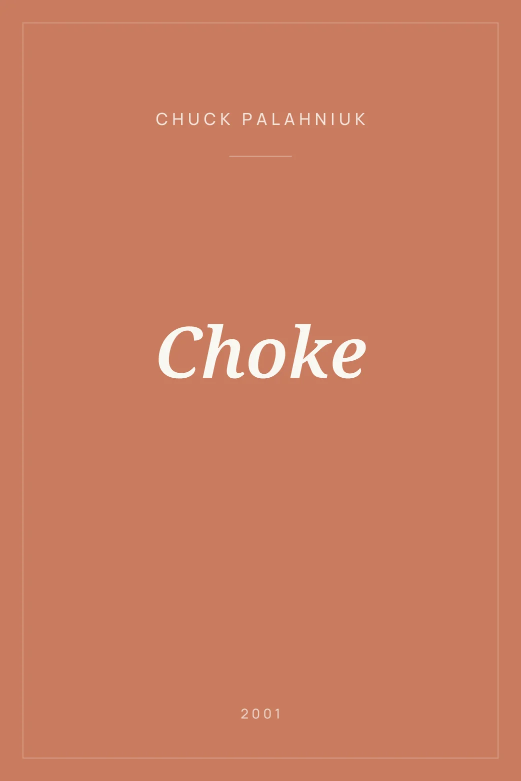 Portada de Choke