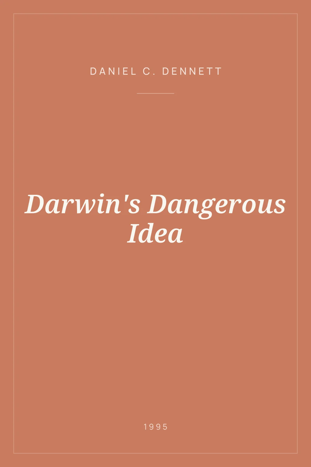 Portada de Darwin's Dangerous Idea