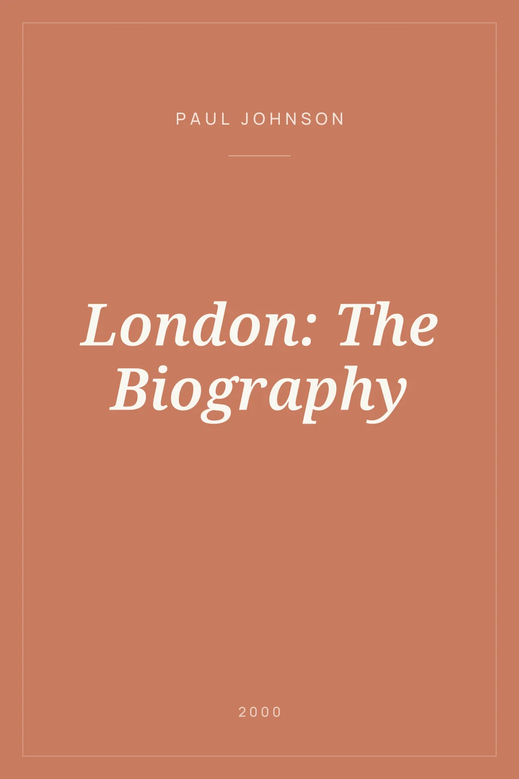 Portada de London: The Biography