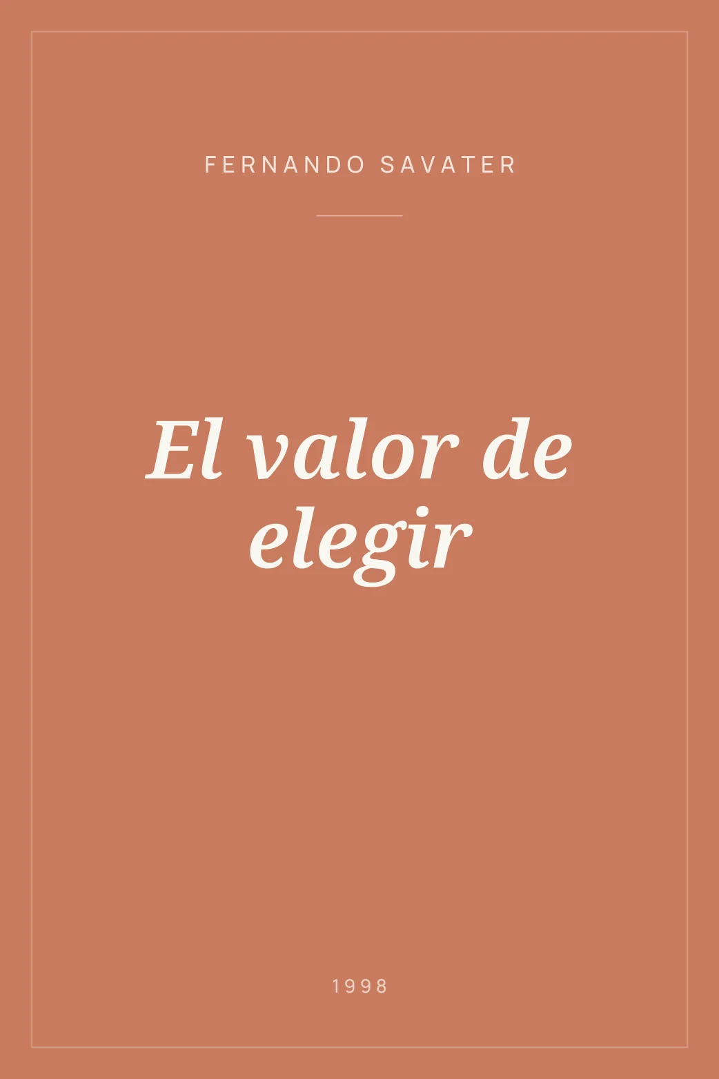 Portada de El valor de elegir