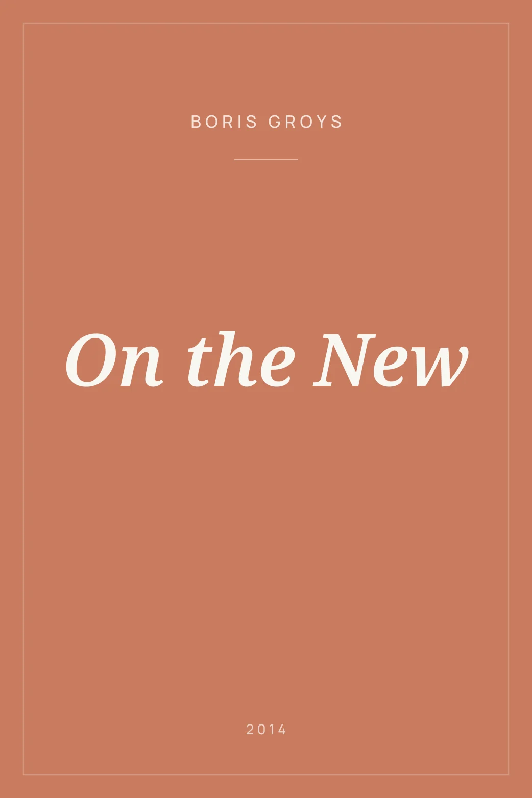 Portada de On the New