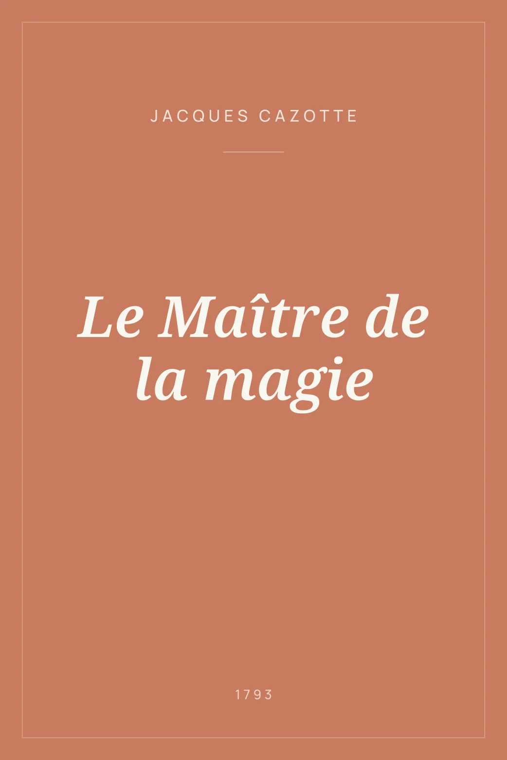Portada de Le Maître de la magie