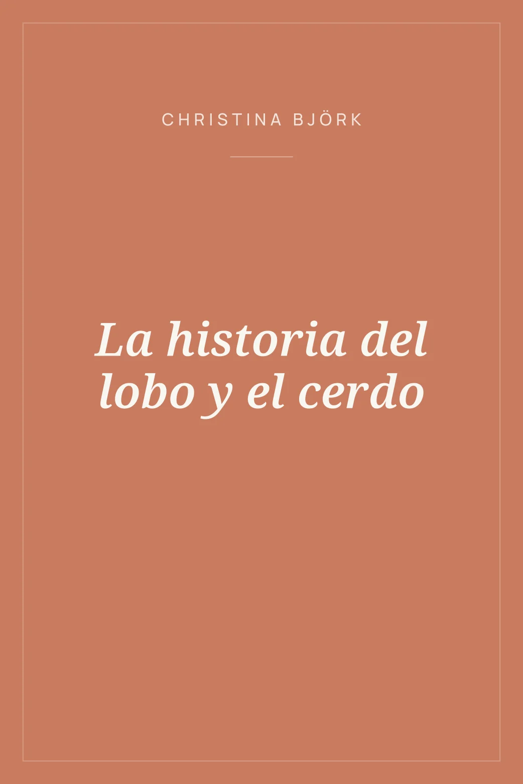 Portada de La historia del lobo y el cerdo
