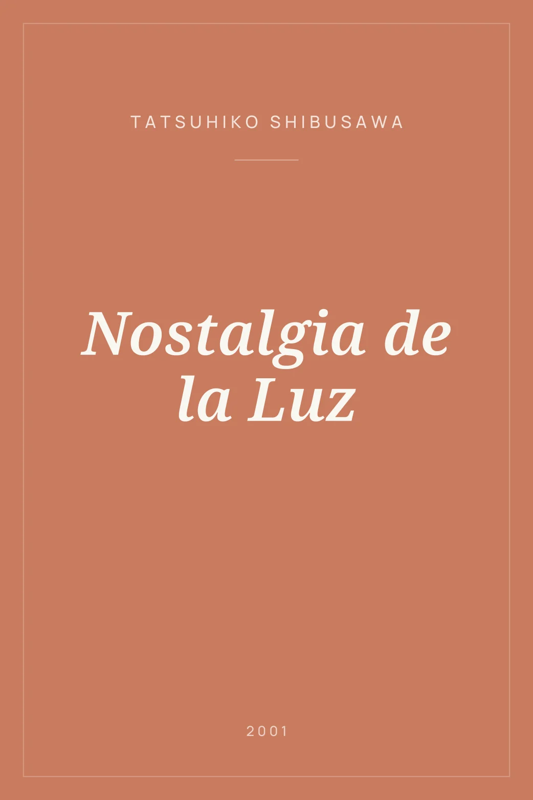 Portada de Nostalgia de la Luz