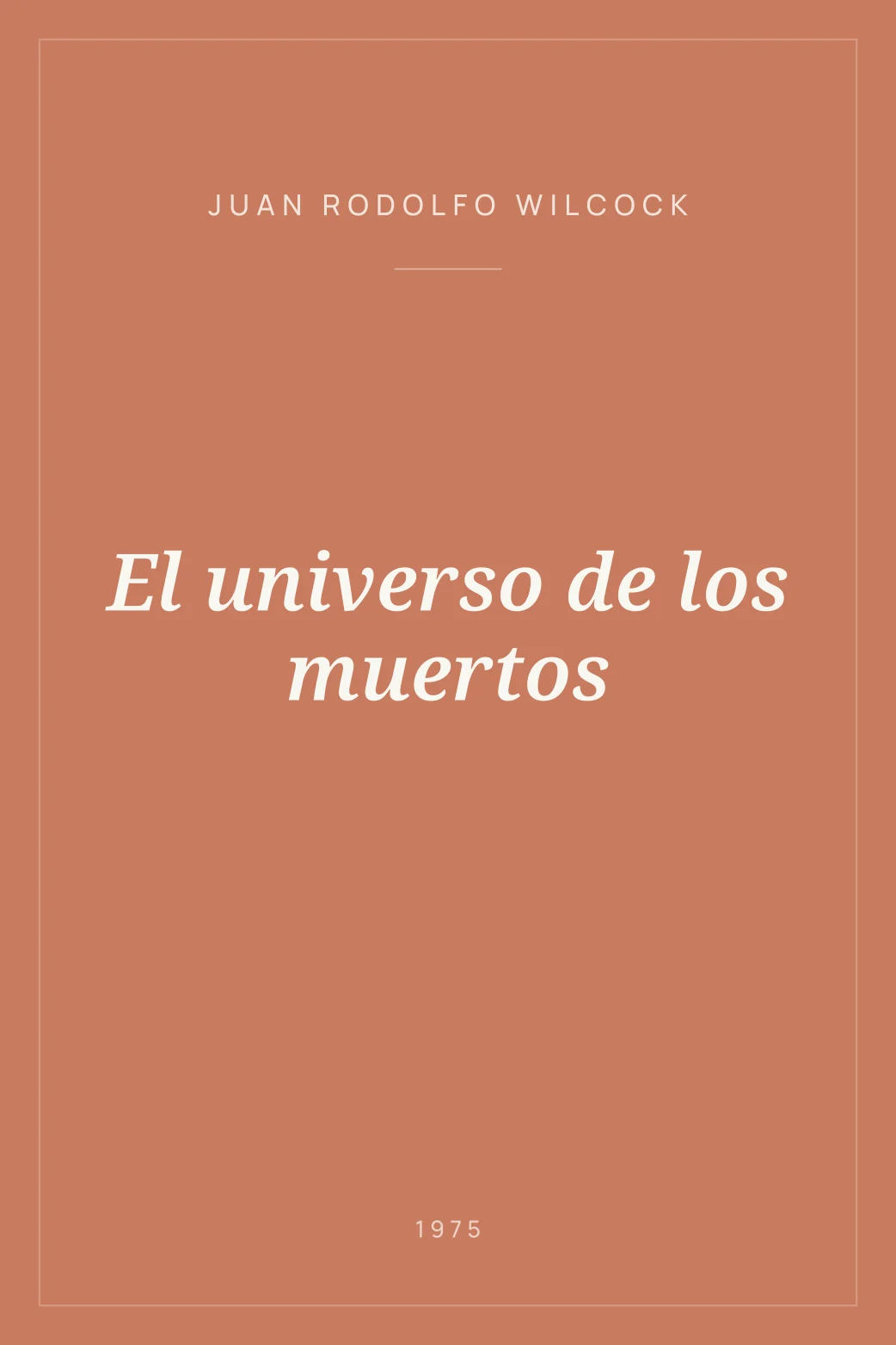 Portada de El universo de los muertos