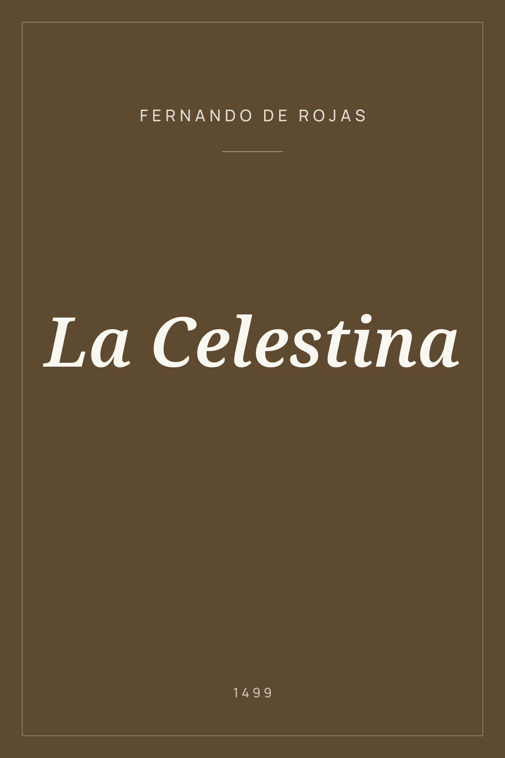 Portada de La Celestina