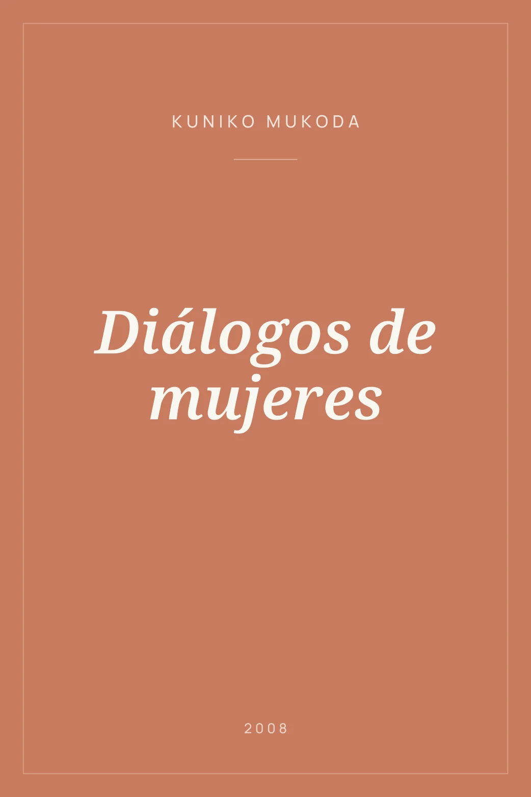 Portada de Diálogos de mujeres