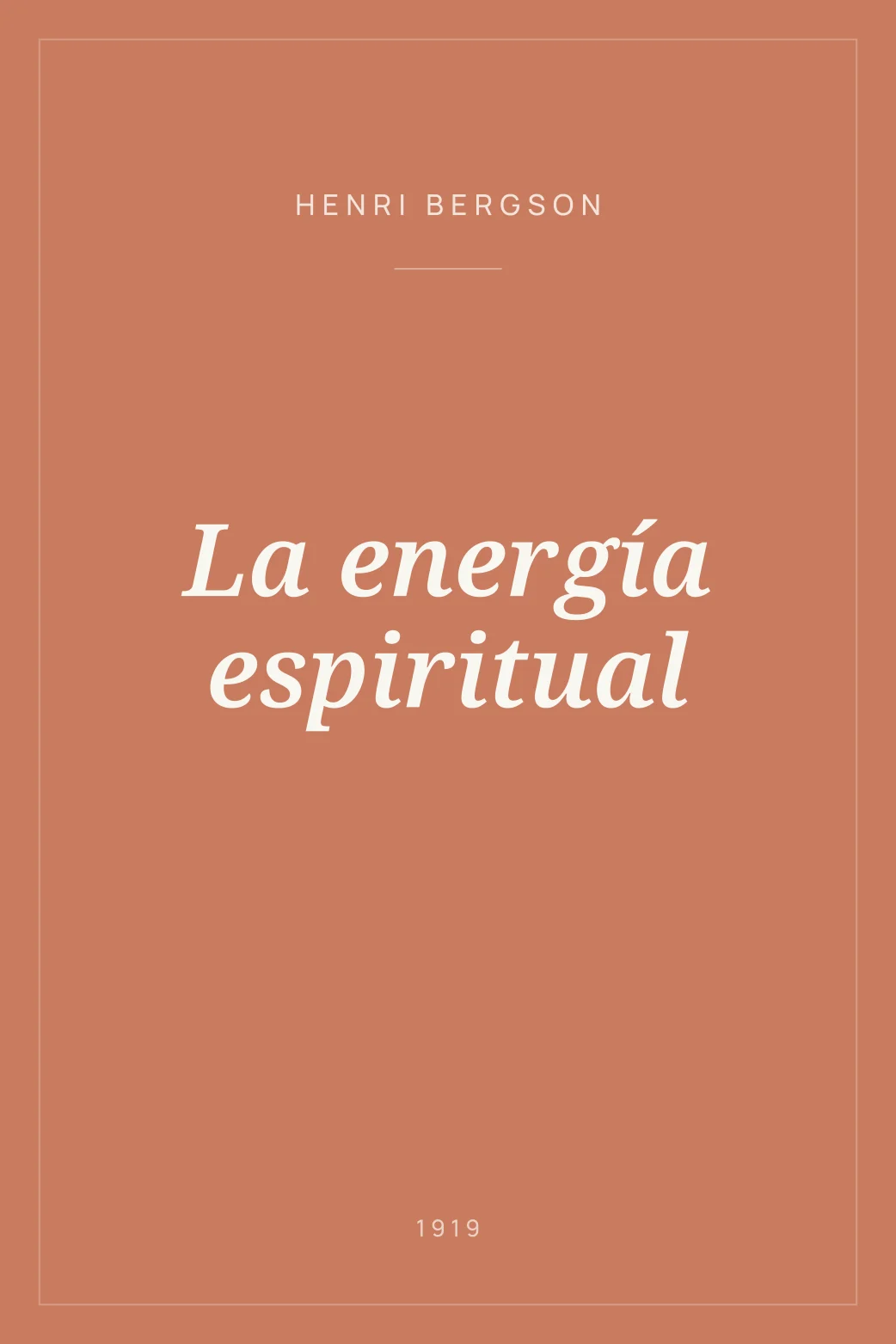 Portada de La energía espiritual