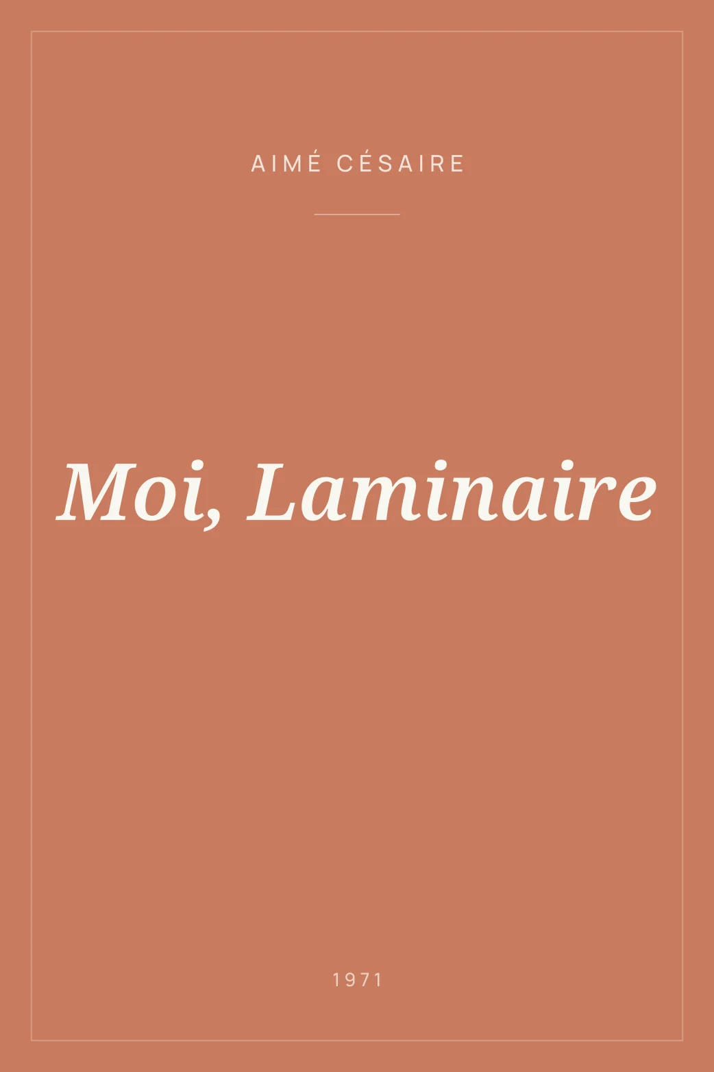 Portada de Moi, Laminaire