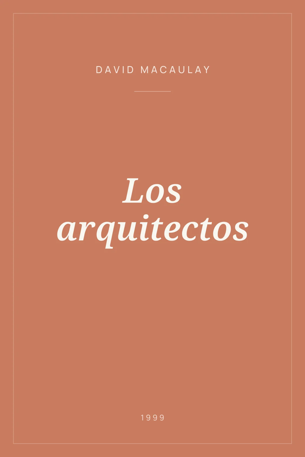 Portada de Los arquitectos