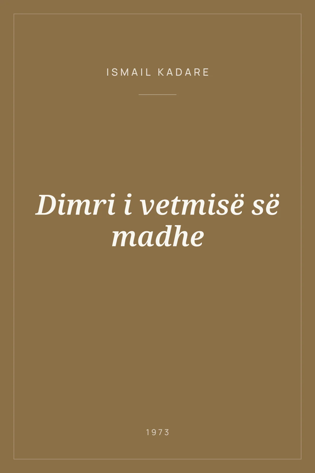 Portada de Dimri i vetmisë së madhe