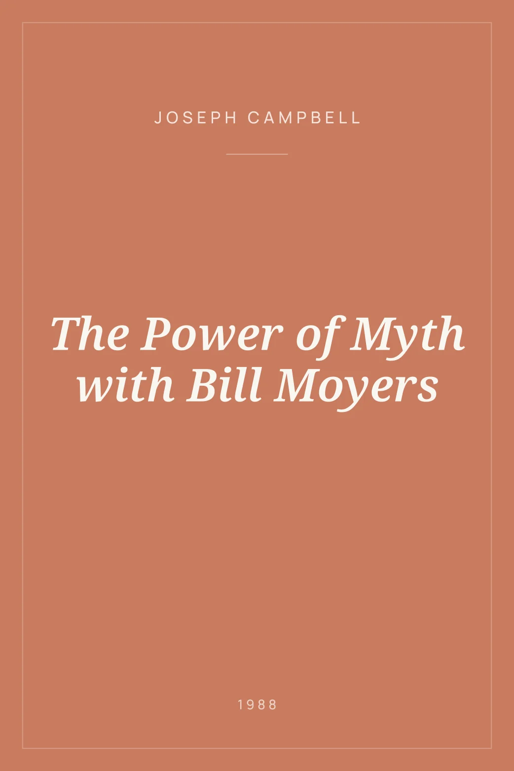 Portada de The Power of Myth with Bill Moyers