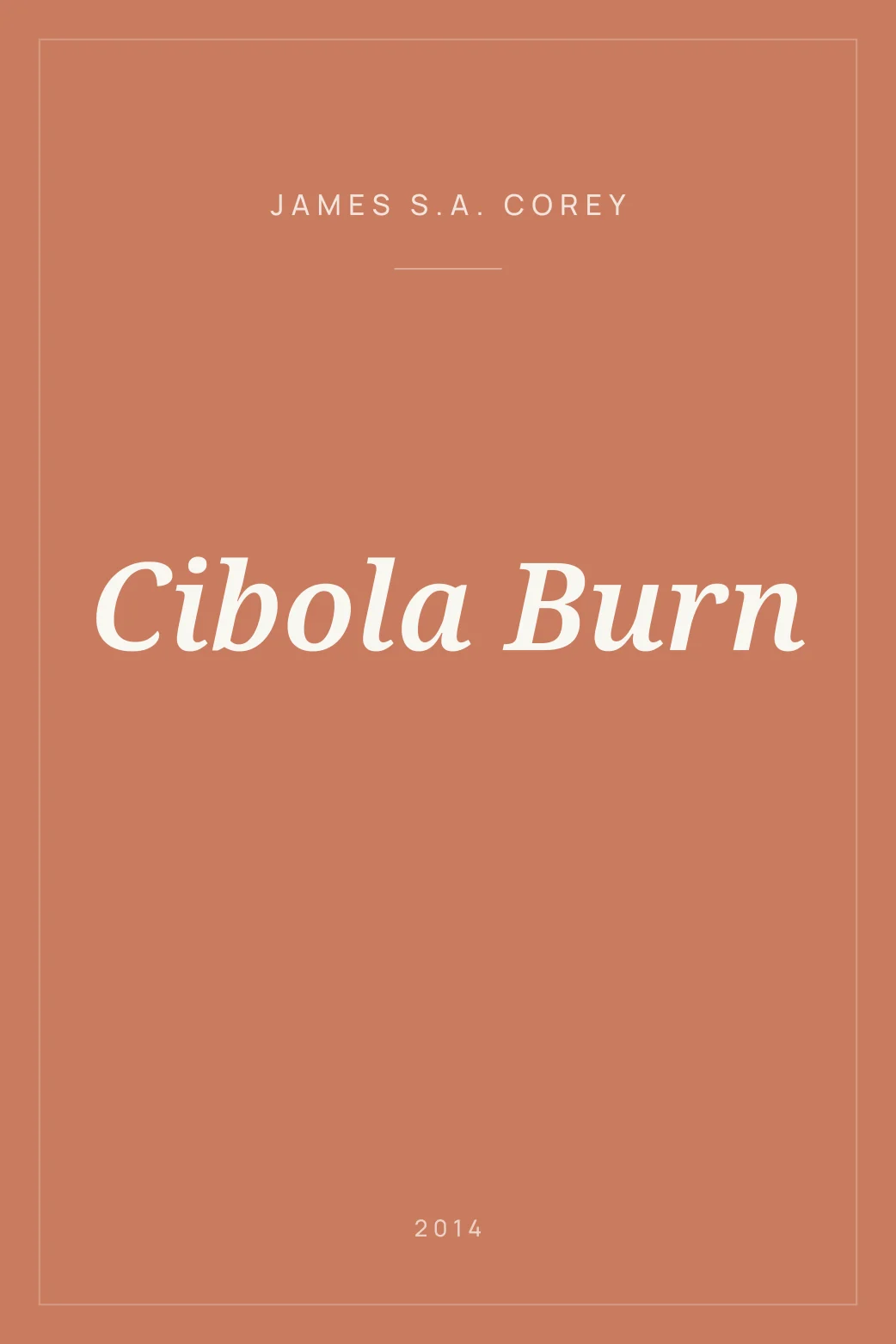 Portada de Cibola Burn