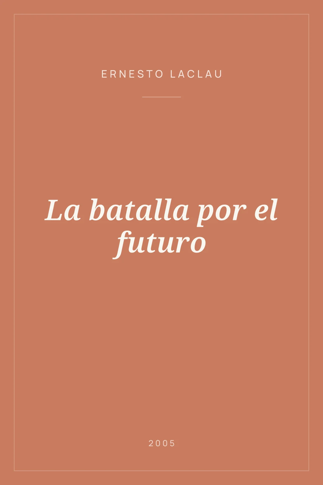 Portada de La batalla por el futuro