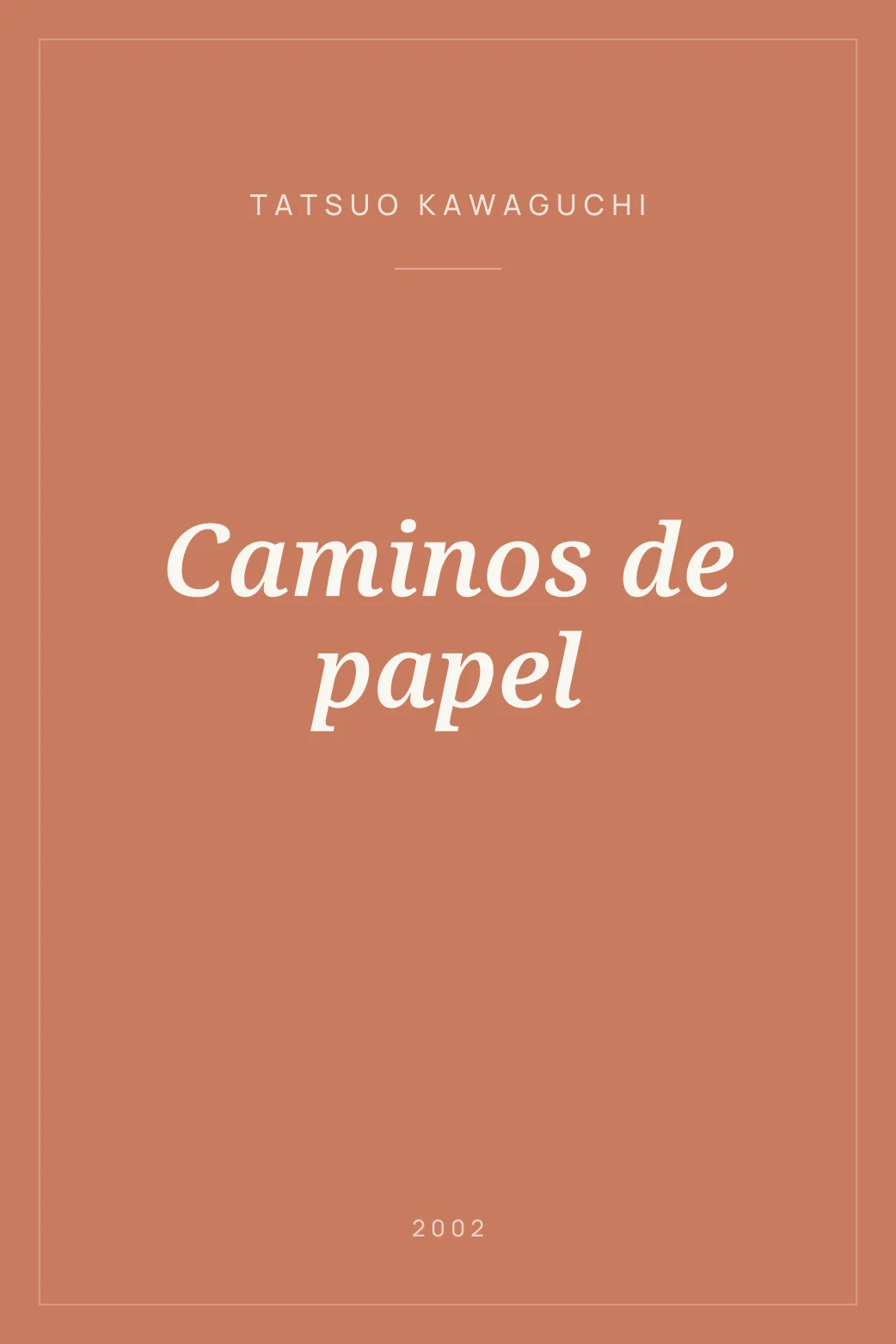 Portada de Caminos de papel