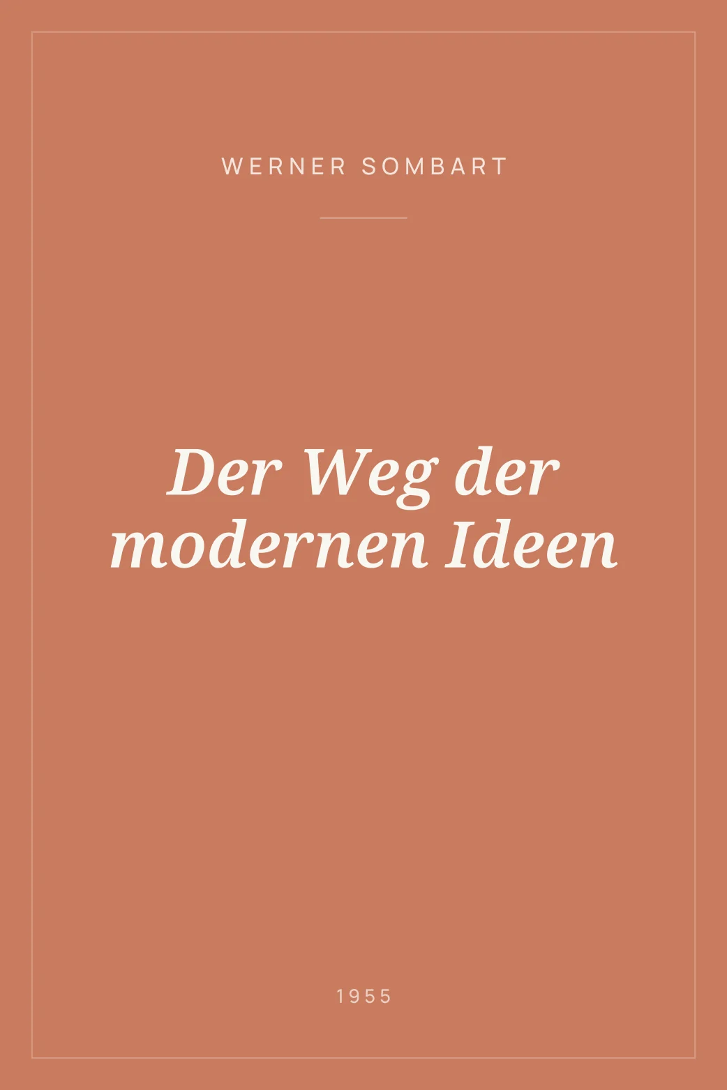 Portada de Der Weg der modernen Ideen