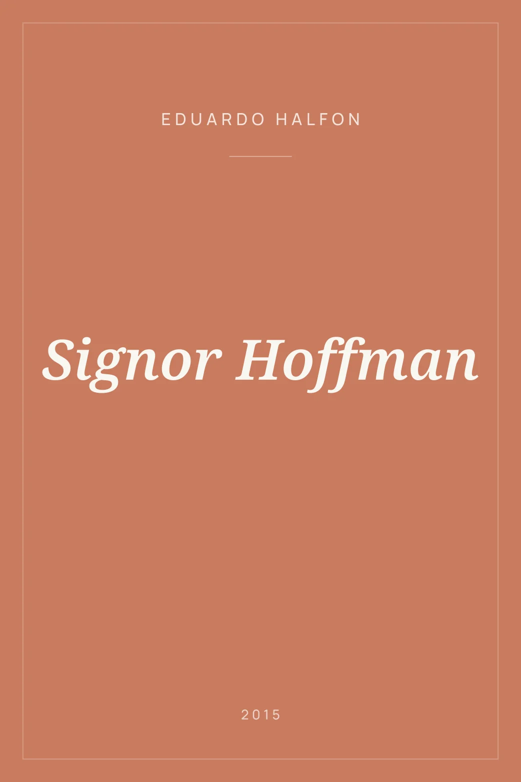Portada de Signor Hoffman